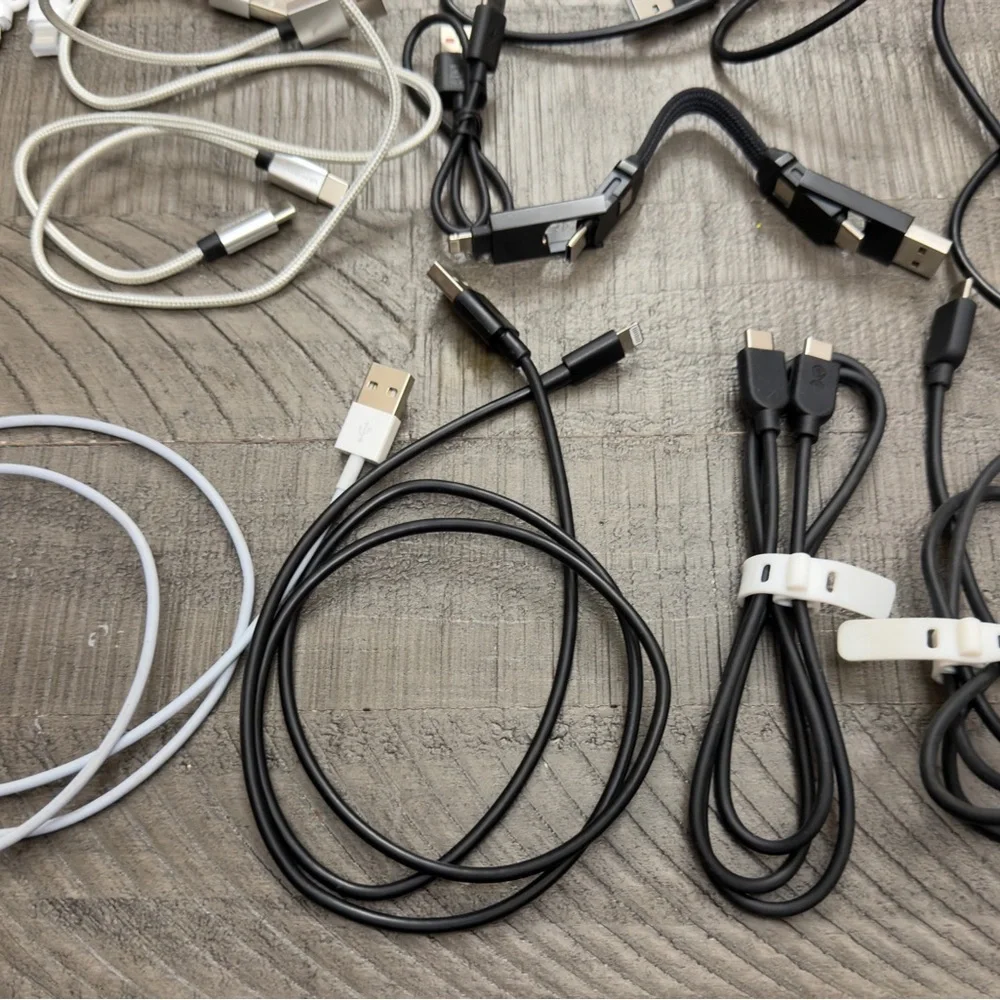Multiple Charging Cables and 2 Charging Bricks